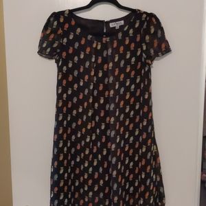 Black sheer owl dress